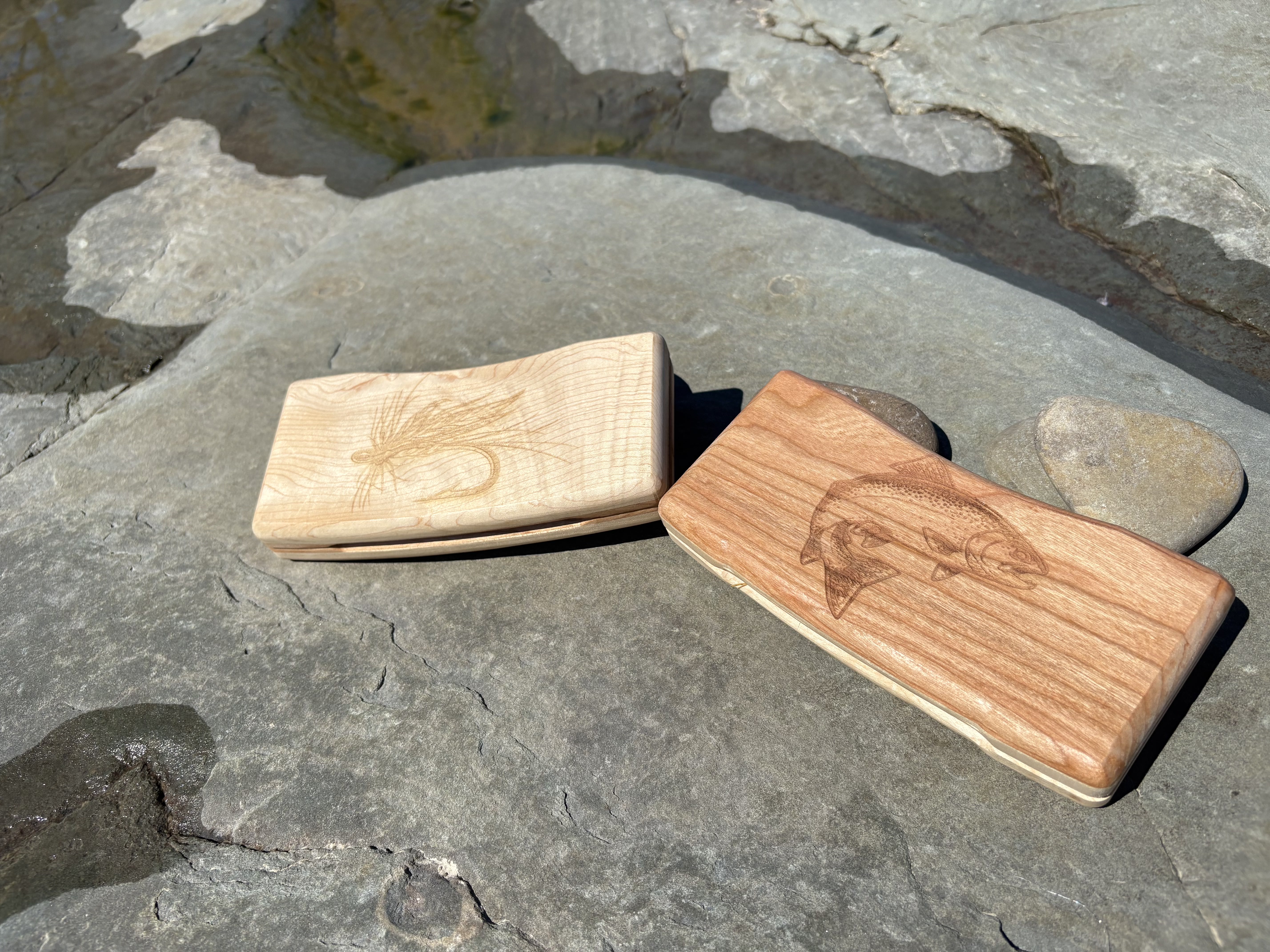 Outpour Manufacturing hardwood fly box featured product photo